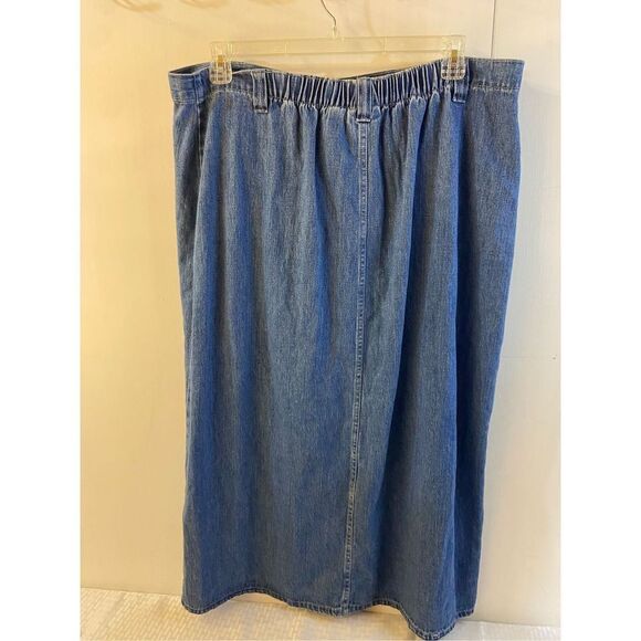 Blassport button denim blue Jean skirt plus size 18w #96157 - Picture 3 of 5